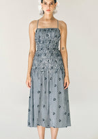 Zisa Backless Gingham Dress