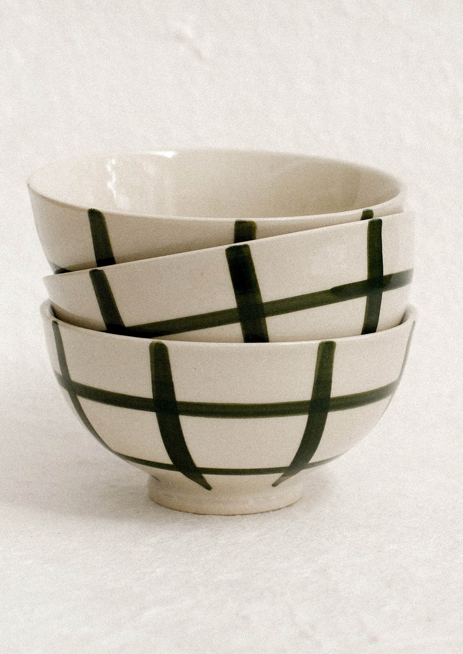 Verde Grid Porcelain Bowl