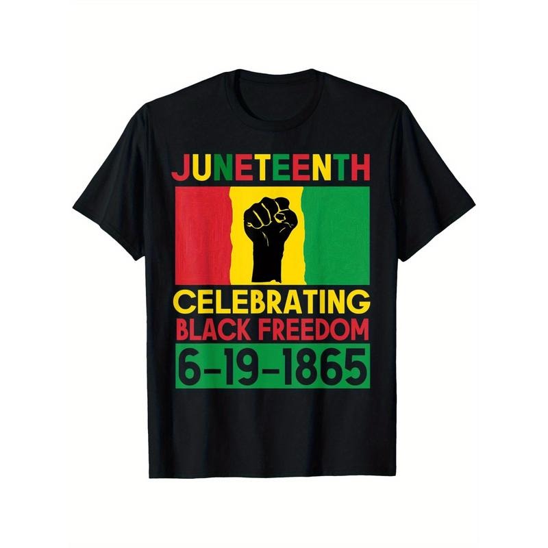 Juneteenth 1865 Black Freedom African American History Pride Men T-Shirt
