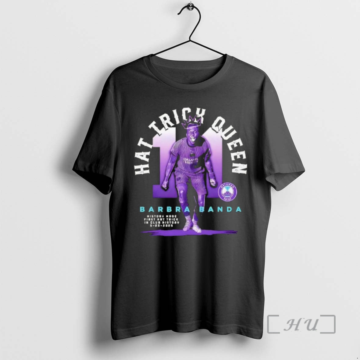 Officials Barbra Banda Orlando Pride Hat Trick Soccer Unisex T-shirt, Sweatshirt, Hoodie, Long Sleeve Tee