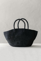 Sisal Market Bag - Black