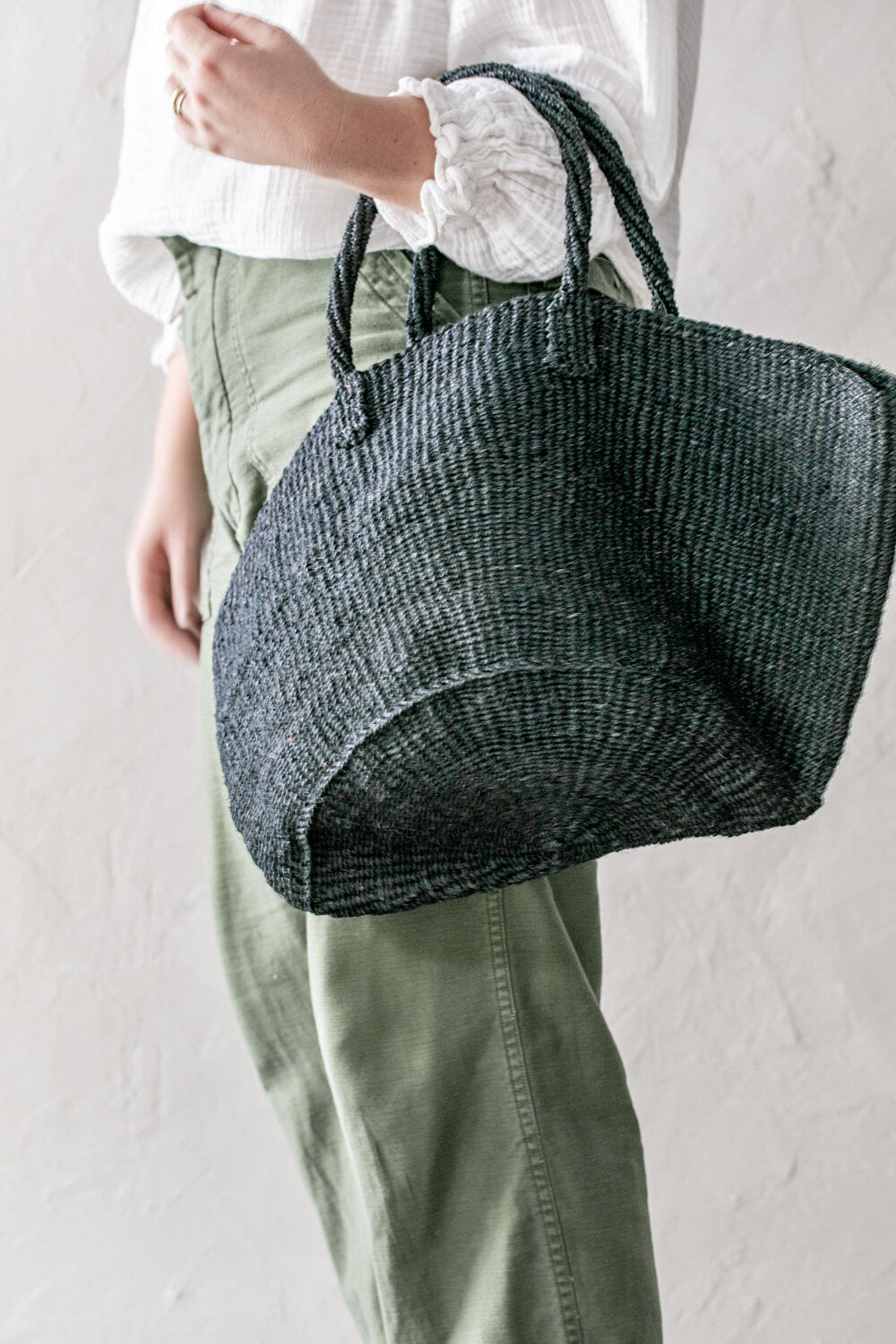 Sisal Market Bag - Black