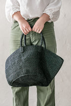 Sisal Market Bag - Black