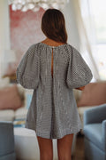 All Day Play Romper - Black and White