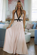 Lacey Romance Maxi Dress - Blush Pink