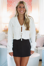 Cable Babe Cardigan - Cream
