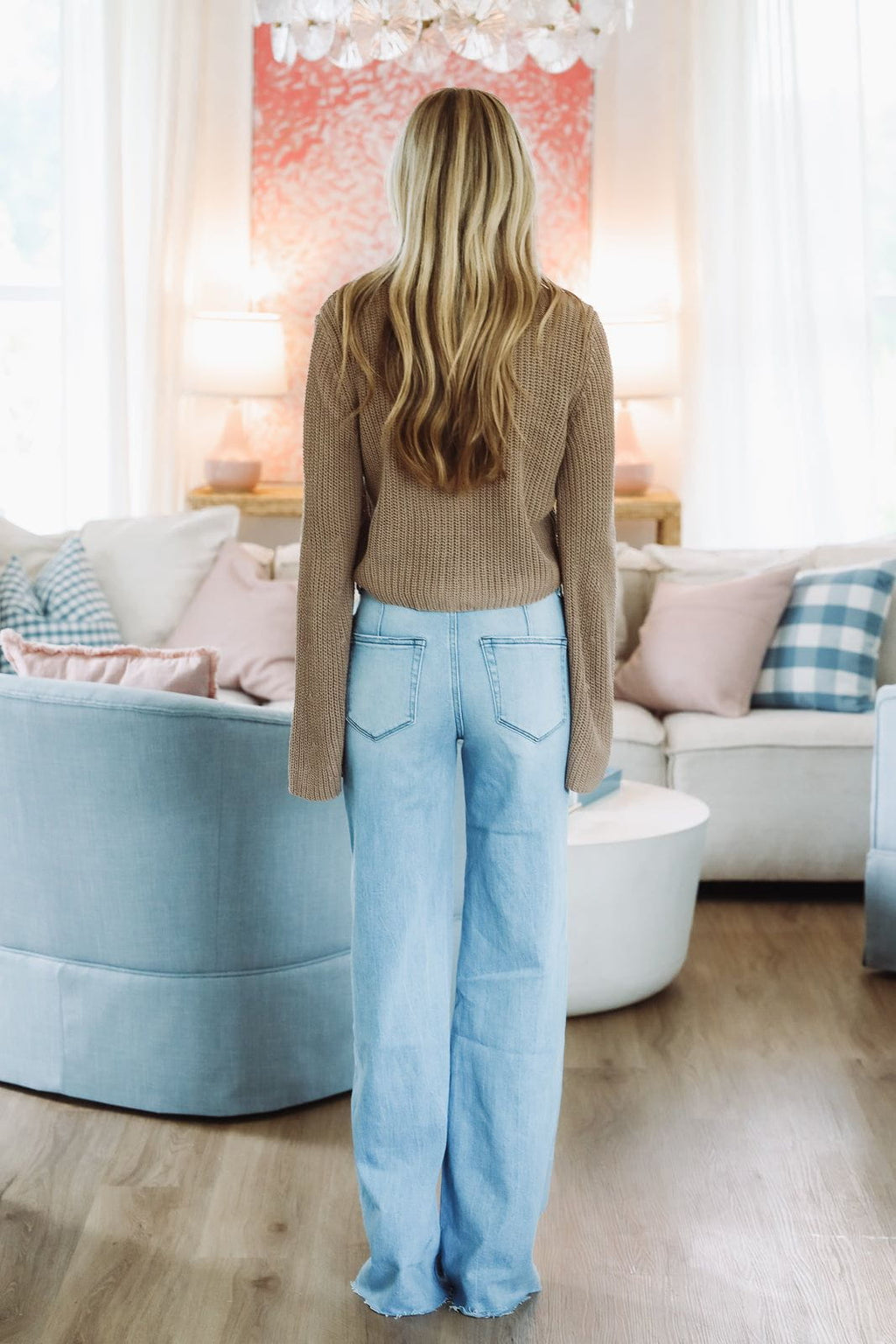Graceful Knit Cardigan - Tan