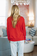 Briar Knit Cardigan - Red