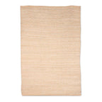 Buff and Ivory Recycled Cotton Area Rug from India 3x4.5 'Diamond Subtlety'