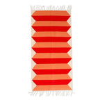 Handloomed Zapotec Warm-Toned Wool Area Rug 2.5x5 'Dimensions of Warmth'