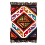 Wool and Cotton Blend Area Rug Hand-Woven in Peru 3x4 'Crab and Fish'