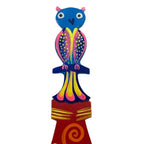Hand Crafted Mexican Copal Wood Bookmark with Tropical Owl 'Reading Owl'