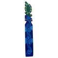 Hand Painted Green Turtle on Copal Wood Bookmark from Mexico 'Reading Turtle'