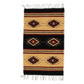Unique Geometric Wool Rug 2x3.5 'Sixth Sun'