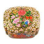 Velvet-Lined Floral Decorative Box 'Kashmir Garland'