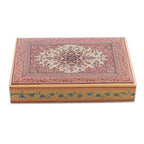 Spring-Inspired Weeping Willow Wood Box in Crimson Hues 'Crimson Petals'