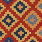 Handcrafted Indian Wool Area Rug 4 x 6 'Hand of Glory'