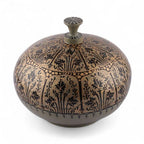 Nature-Themed Papier Mache and Wood Decorative Box Large 'Kashmir Marvel'