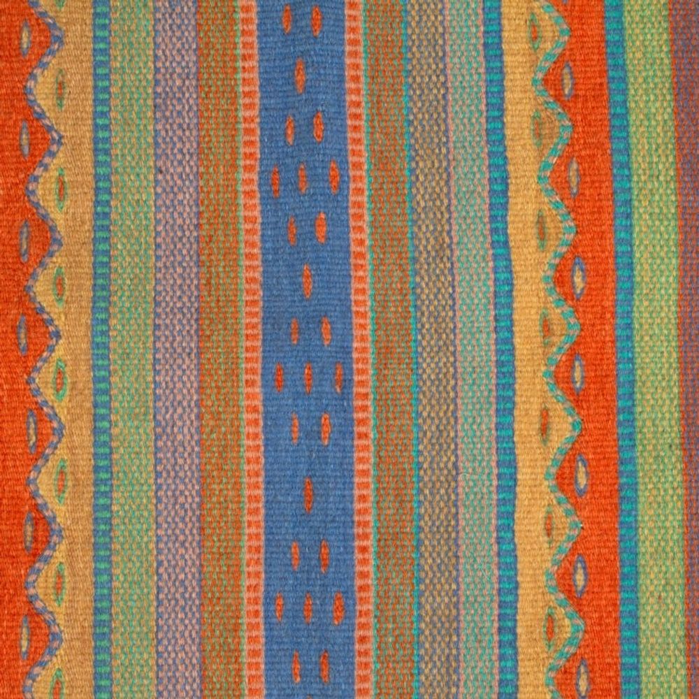 Handwoven Zapotec Wool Accent Rug 2 x 3.5 Ft from Mexico 'Sunny Hills of Mitla'
