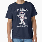 90's WELCOMING OB BEAR on NAVY by SeoulSights Unisex T-shirt, Sweatshirt, Hoodie, Long Sleeve Tee