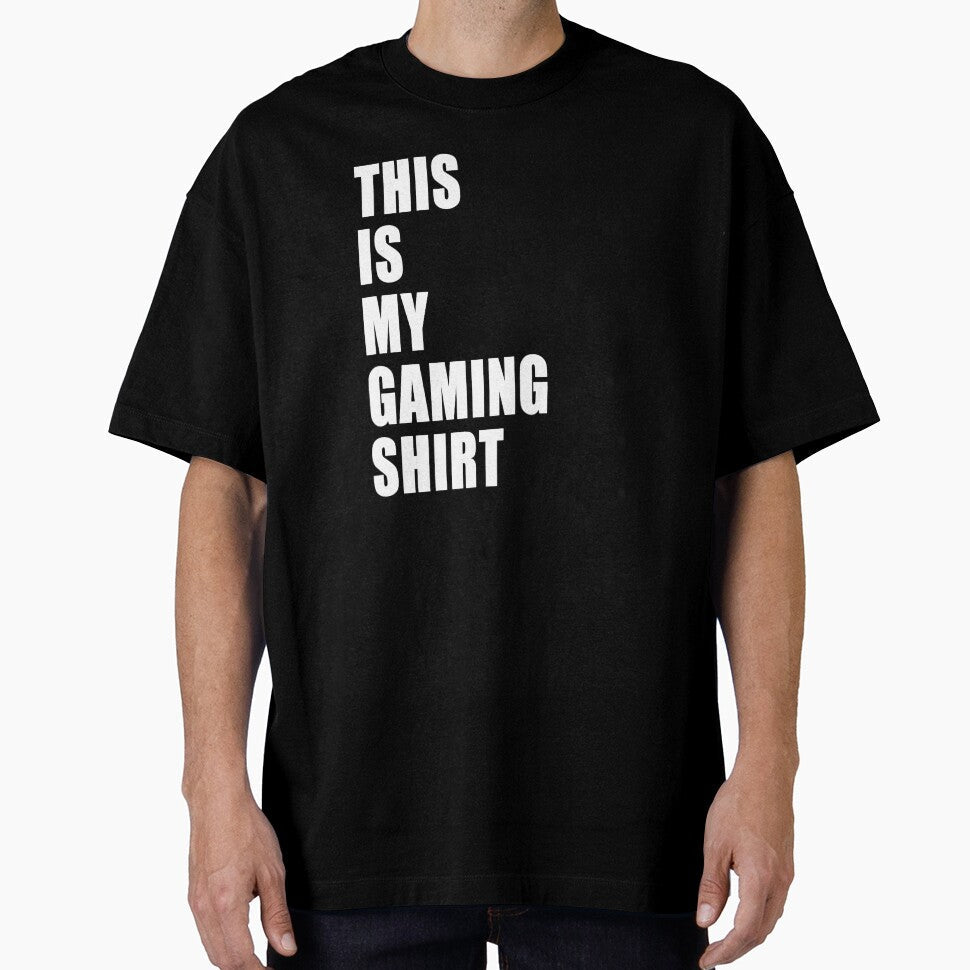 This Is My Gaming Shirt Funny Nerd Gamer Dad Joke Design Whit Text by Jason Gilbert Unisex T-shirt, Sweatshirt, Hoodie, Long Sleeve Tee