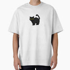 Pixel Black Cat Cute Retro 8bit Kitty Kawaii Feline Art for Cat Lovers by Playful Strokes pom@pom